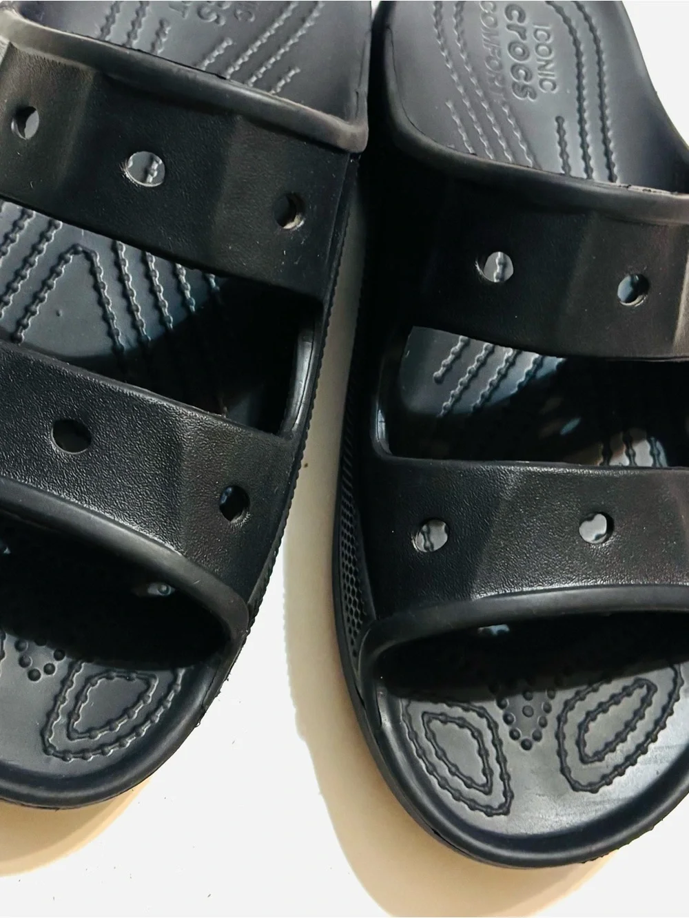 CROCS Men’s Black Slide Sandal with Logo